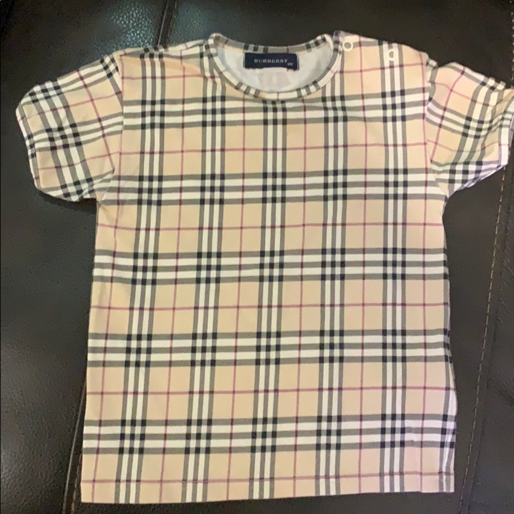 Burberry snap button shirt 18 month unisex